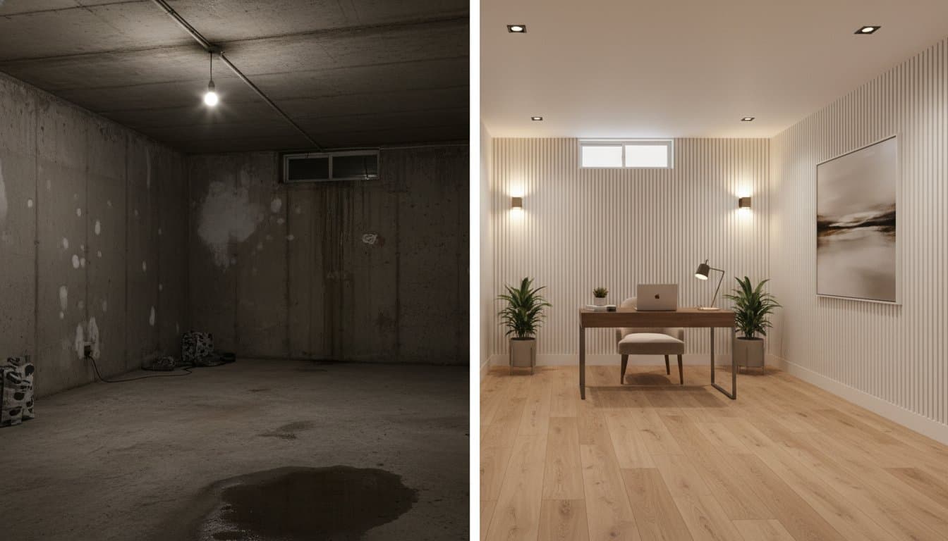 Basement Waterproofing and Flooring: The Professional Guide to a Dry, Elegant Space