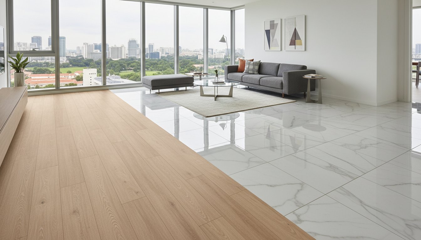Vinyl Tiles vs. Porcelain Tiles: Which Premium Flooring Elevates Your Space?